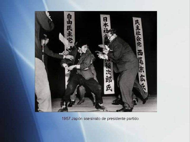 1957 Japón asesinato de presidente partido 
