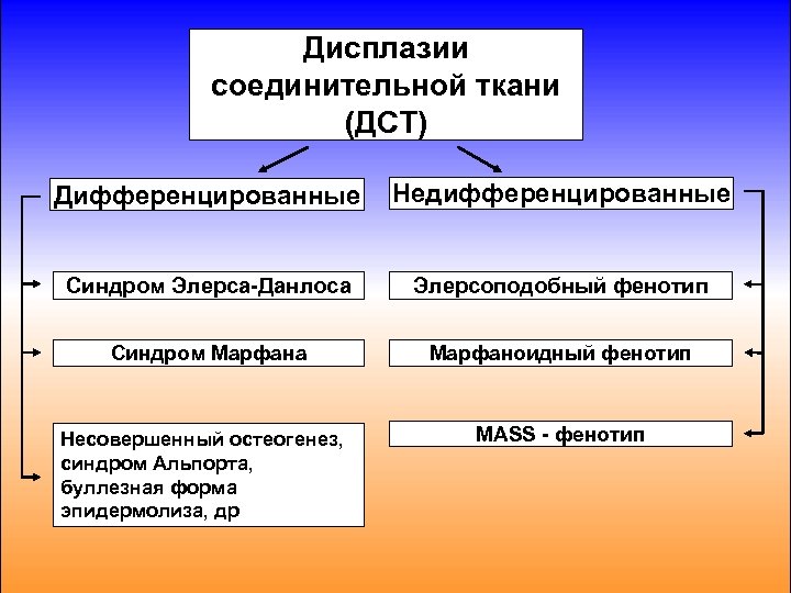 Дисплазия соединительной