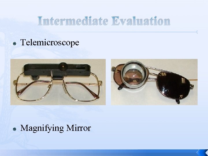 Intermediate Evaluation Telemicroscope Magnifying Mirror 