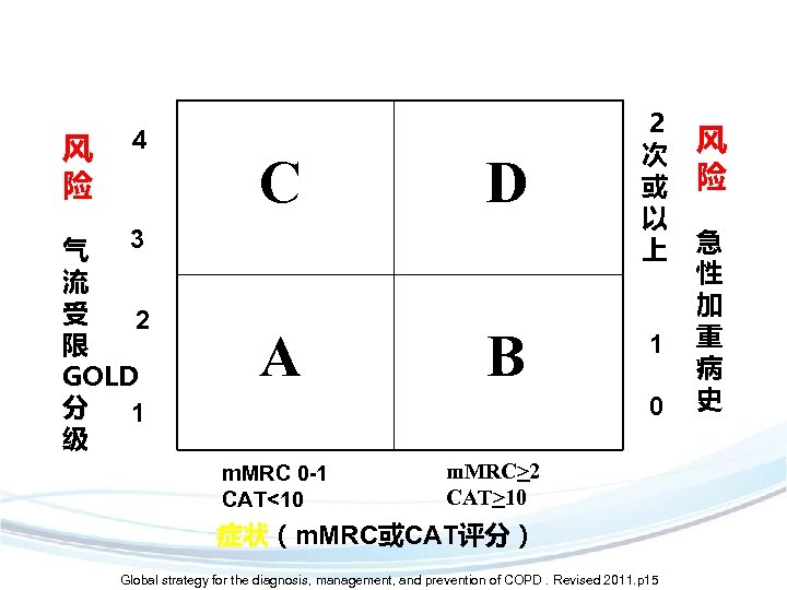 风 险 4 3 气 流 受 2 限 GOLD 分 1 级 C