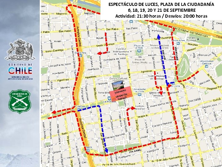 ESPECTÁCULO DE LUCES, PLAZA DE LA CIUDADANÍA LUCES 6, 18, 19, 20 Y 21
