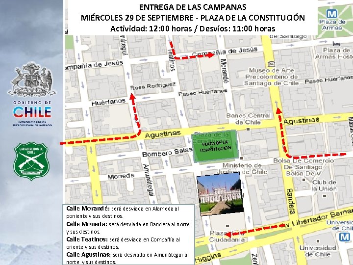 ENTREGA DE LAS CAMPANAS MIÉRCOLES 29 DE SEPTIEMBRE - PLAZA DE LA CONSTITUCIÓN Actividad:
