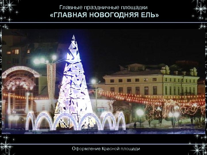 Главные праздничные площадки «ГЛАВНАЯ НОВОГОДНЯЯ ЕЛЬ» Оформление Красной площади 