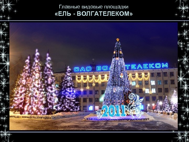 Главные видовые площадки «ЕЛЬ - ВОЛГАТЕЛЕКОМ» 