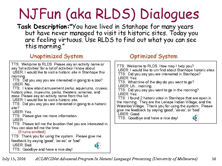 NJFun (aka RLDS) Dialogues Task Description: 