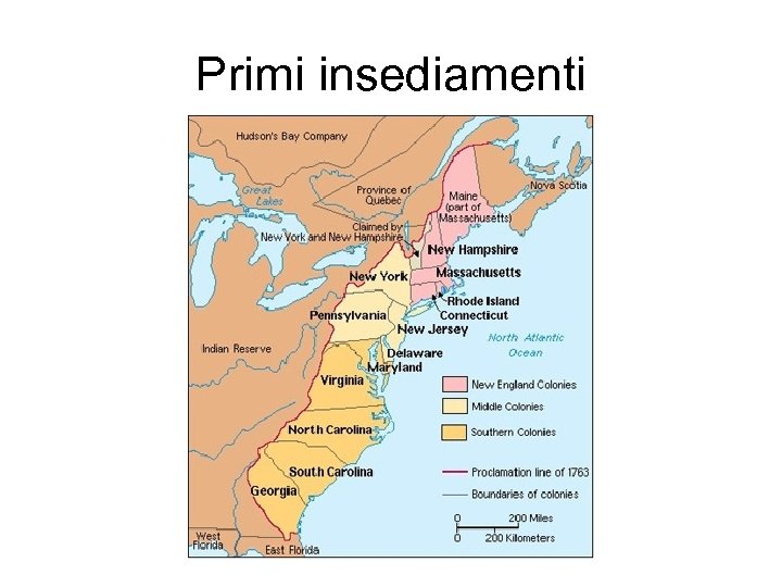 Primi insediamenti 