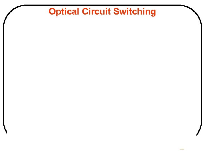 Optical Circuit Switching 