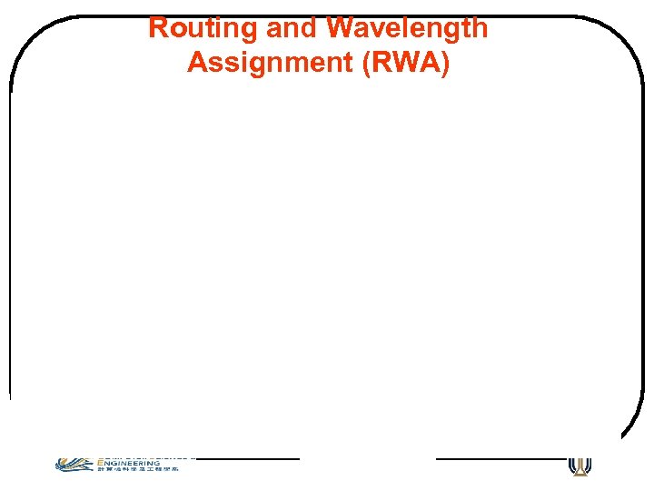 Routing and Wavelength Assignment (RWA) 