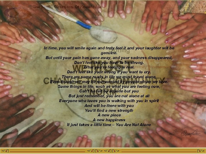 The Seven Directions Of Knowledge In time, you will smile again and truly feel