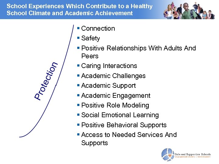 School Experiences Which Contribute to a Healthy School Climate and Academic Achievement Connection Safety