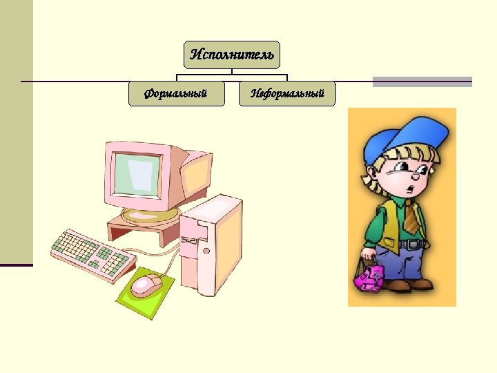 Исполнитель Формальный Неформальный 