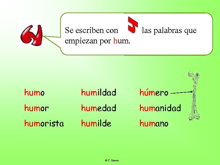 Se escriben con empiezan por hum. las palabras que humo humildad húmero humor humedad