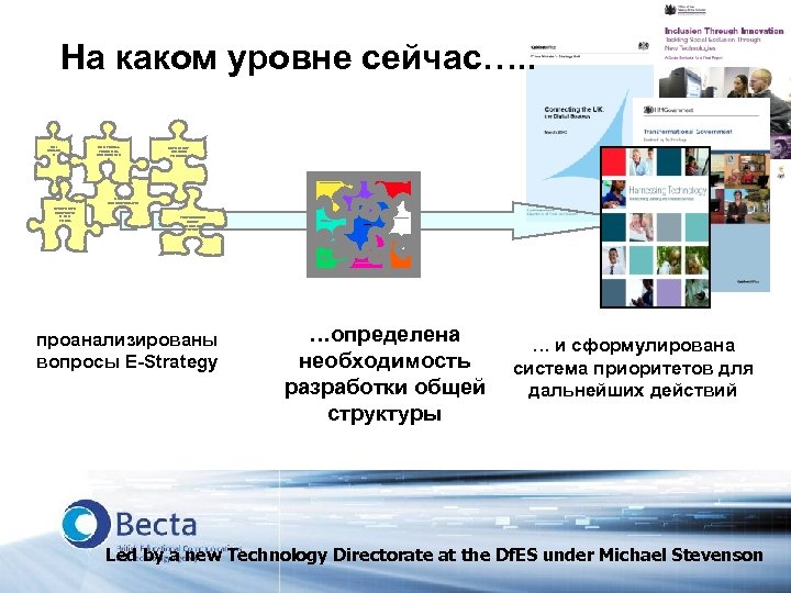 На каком уровне сейчас…. . ROI UNCLEA R NO OVERALL TECHNICAL ARCHITECTUR E DATA