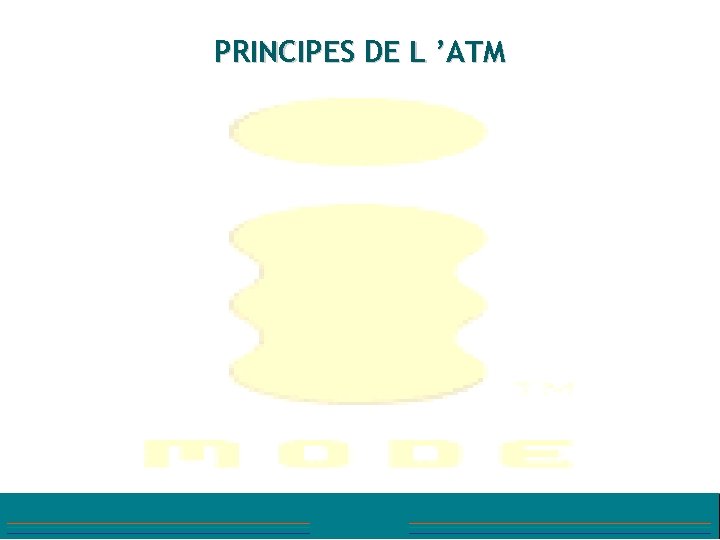 PRINCIPES DE L ’ATM 
