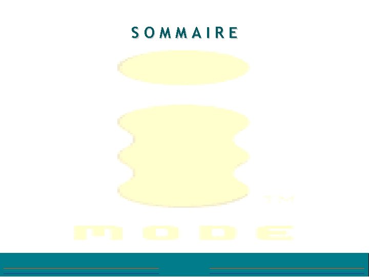 SOMMAIRE 