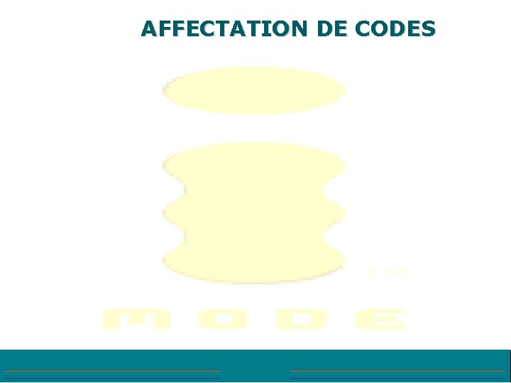 AFFECTATION DE CODES 
