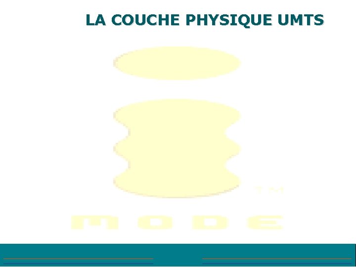 LA COUCHE PHYSIQUE UMTS 