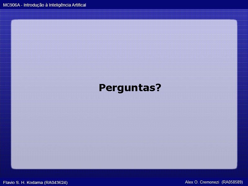 Perguntas? 