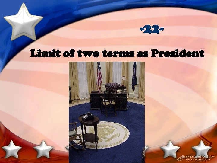 -22 Limit of two terms as President 