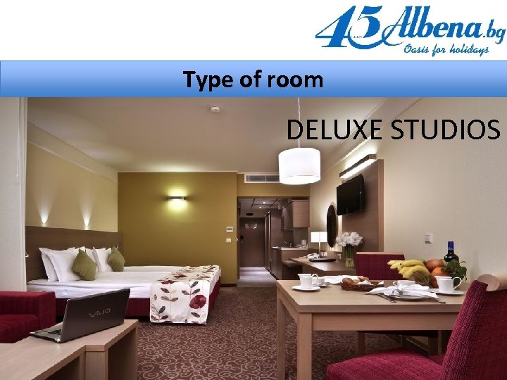 Type of room DELUXE STUDIOS 
