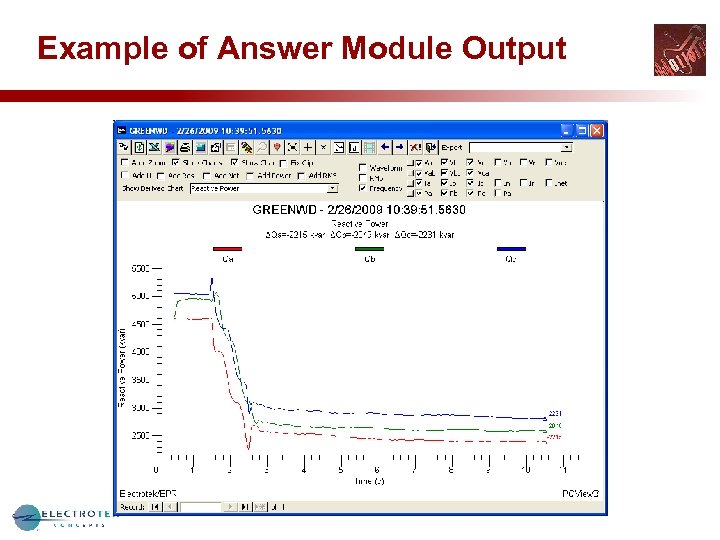 Example of Answer Module Output 