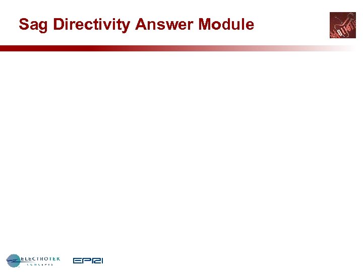 Sag Directivity Answer Module 