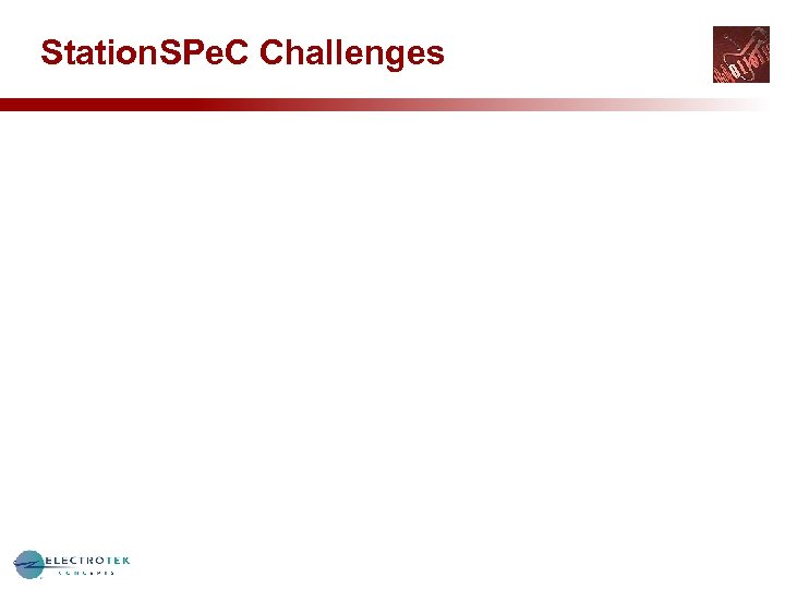 Station. SPe. C Challenges 