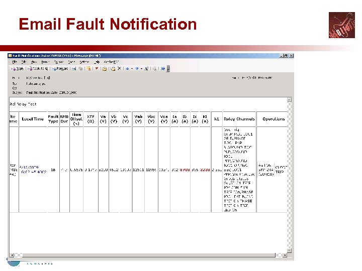 Email Fault Notification 