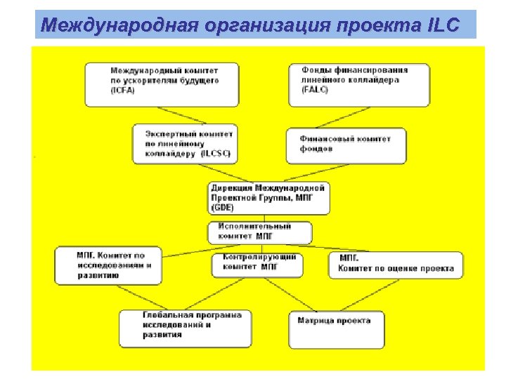 Международная организация проекта ILC 