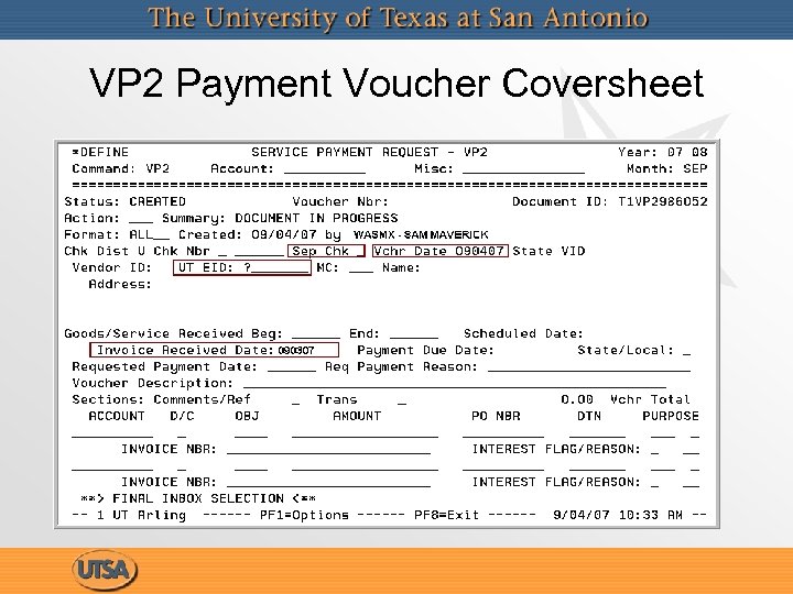 VP 2 Payment Voucher Coversheet 