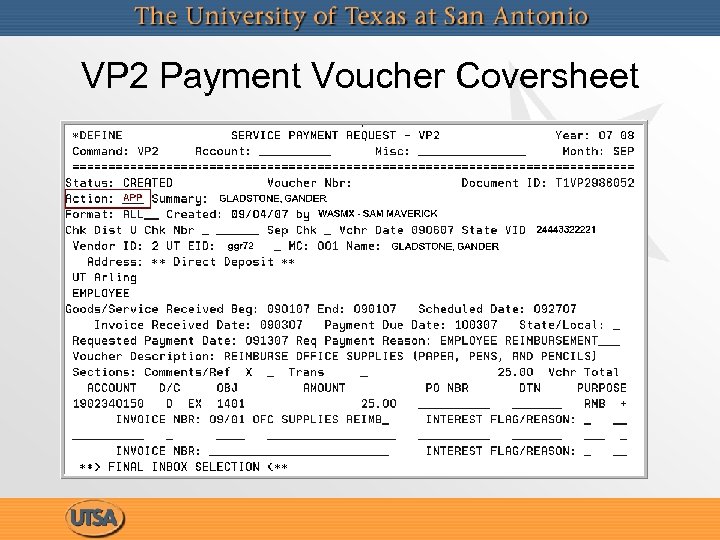 VP 2 Payment Voucher Coversheet 