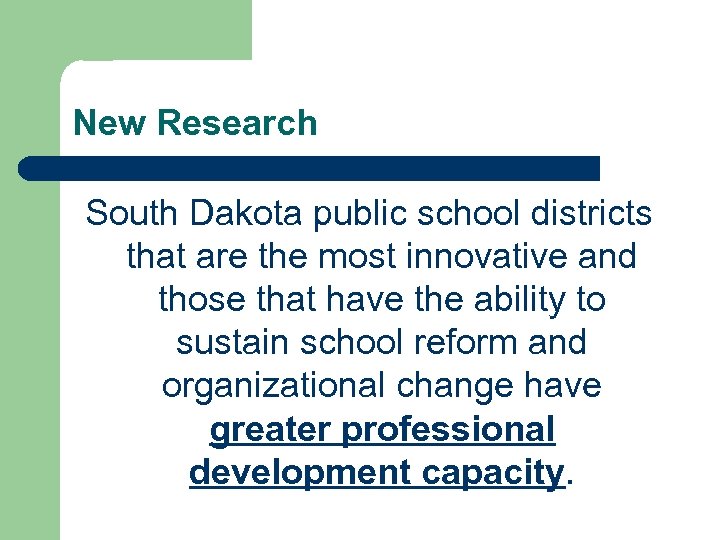 New Research South Dakota public school districts that are the most innovative and those