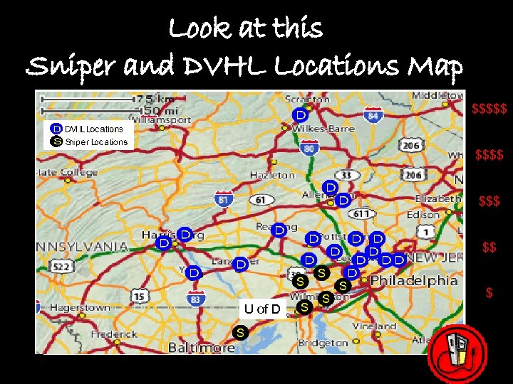 Look at this Sniper and DVHL Locations Map $$$$$ $$$ $$ $ U of