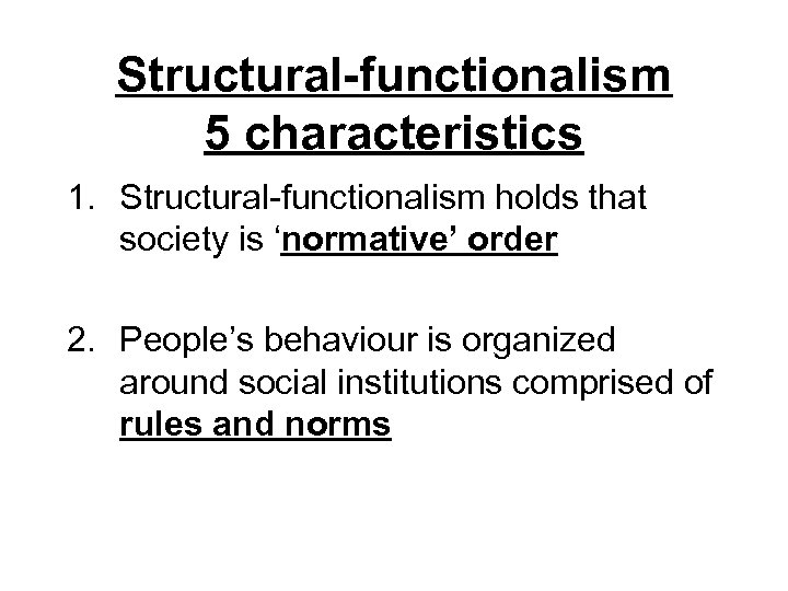 structural functionalism difference from conflict theory