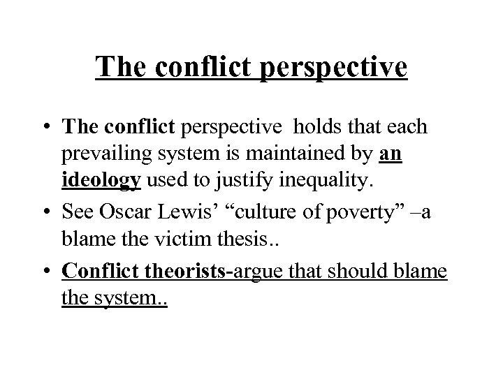 conflict theory v structural functionalism