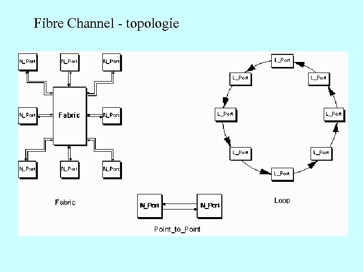 Fibre Channel - topologie 