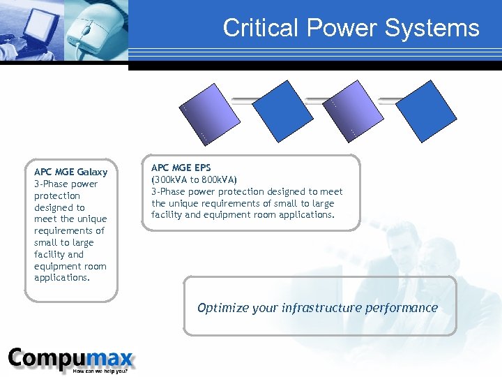 Critical Power Systems APC MGE Galaxy 3 -Phase power protection designed to meet the