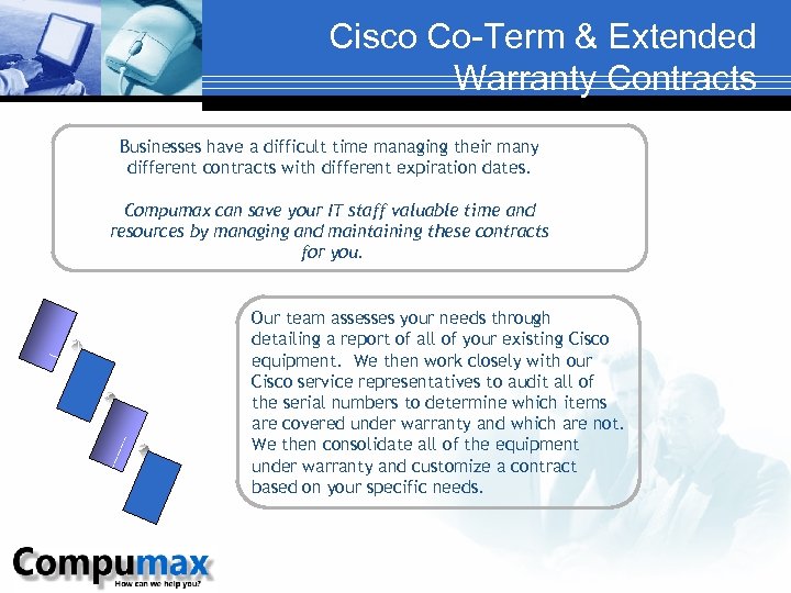 Cisco Co-Term & Extended Warranty Contracts Businesses have a difficult time managing their many