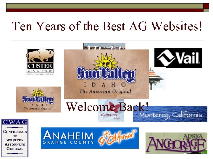 Ten Years of the Best AG Websites! Welcome Back! 