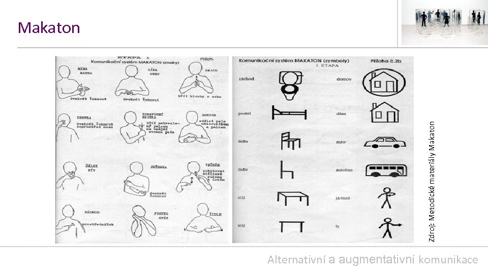 Zdroj: Metodické materiály Makaton Alternativní a augmentativní komunikace 