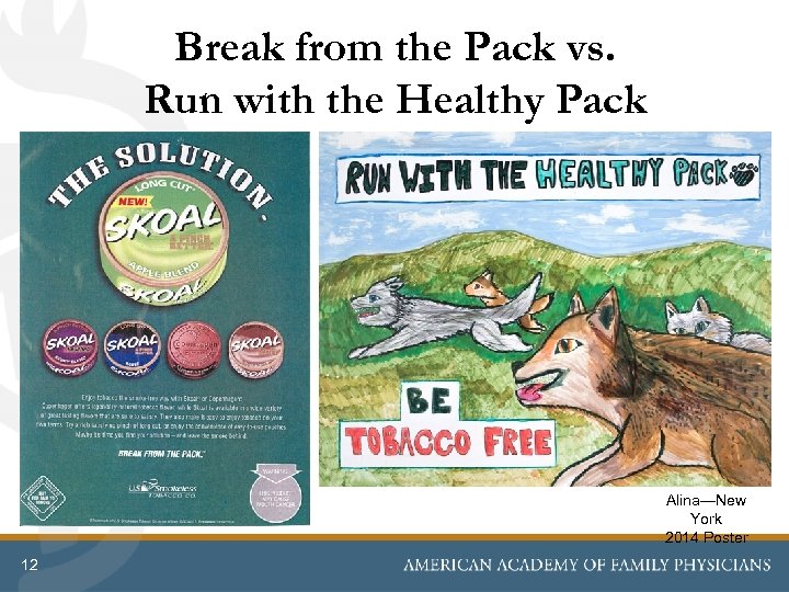 Break from the Pack vs. Run with the Healthy Pack Alina—New York 2014 Poster