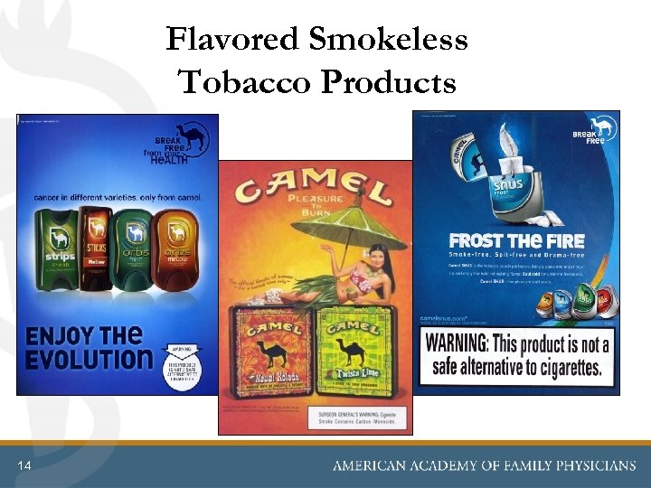 Flavored Smokeless Tobacco Products 14 