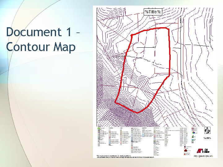 Document 1 – Contour Map 