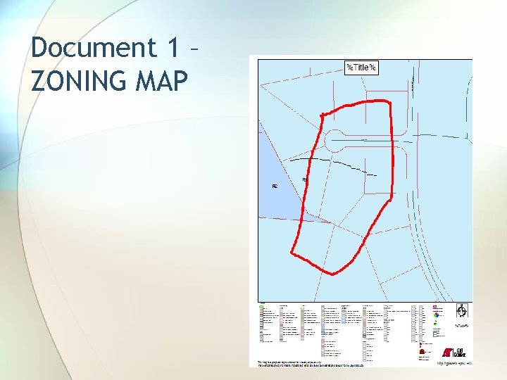 Document 1 – ZONING MAP 