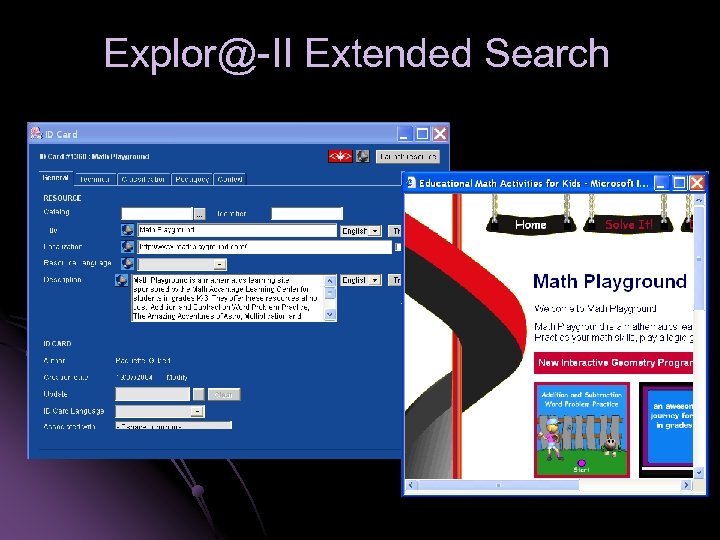 Explor@-II Extended Search 