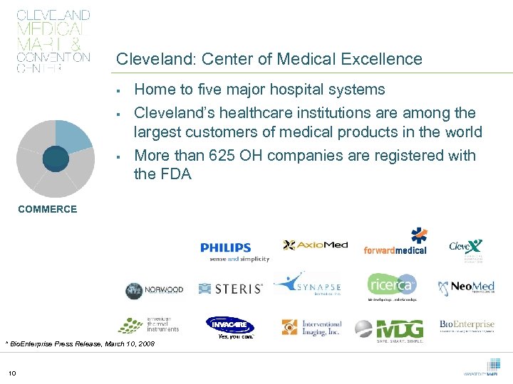 Cleveland: Center of Medical Excellence § § § Home to five major hospital systems