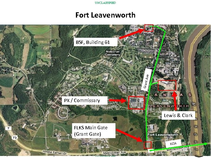 UNCLASSIFIED Fort Leavenworth Grant Ave BSF, Building 61 PX / Commissary Lewis & Clark