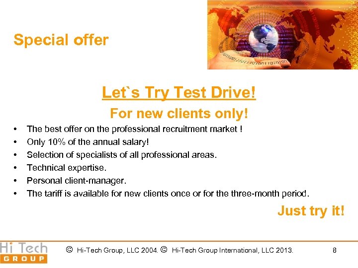 Special offer Let`s Try Test Drive! For new clients only! • • • The