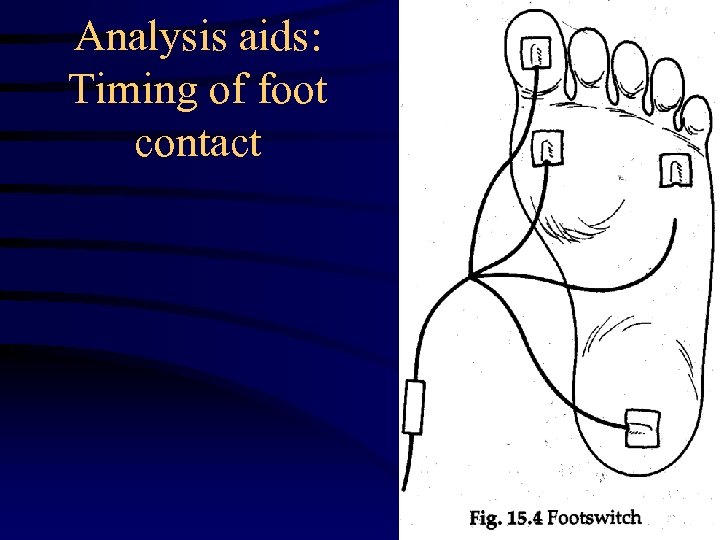 Analysis aids: Timing of foot contact 22 