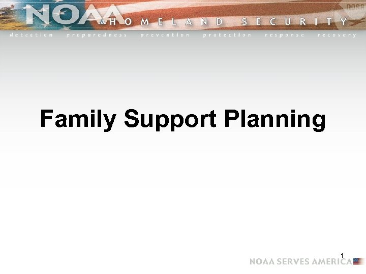 Family Support Planning 1 